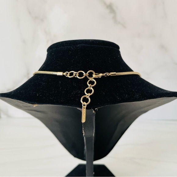 Nine West Rhinestone Bauble Multicolored and Gold Chain Necklace - Picture 2 of 6